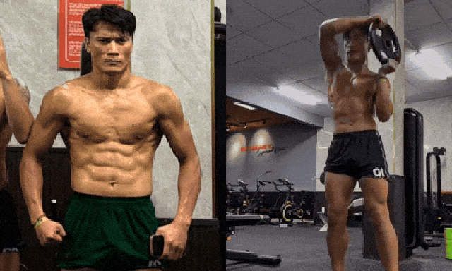 Từ nay hãy gọi thủ môn Bùi Tiến Dũng là “đội trưởng phòng gym”, body 8 múi “sầu riêng”, cơ bắp cuồn cuộn gây sốt