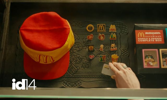 Giữa đỏ, vàng của McDonald’s, cúc khuyết cánh bắt đầu nở 