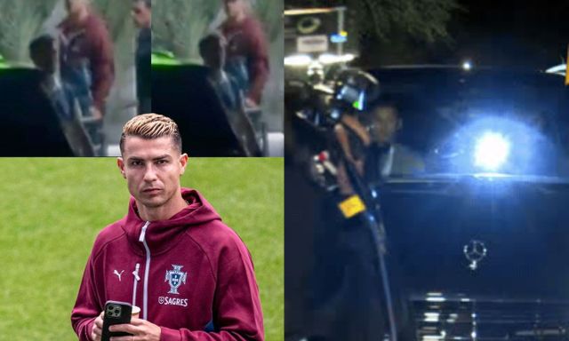 Ronaldo đáp chuyến bay tới Tây Ban Nha vẫn mặc đồ tuyển Bồ Đào Nha, khiến fan nháo nhác lúc 2h sáng tại sân bay 