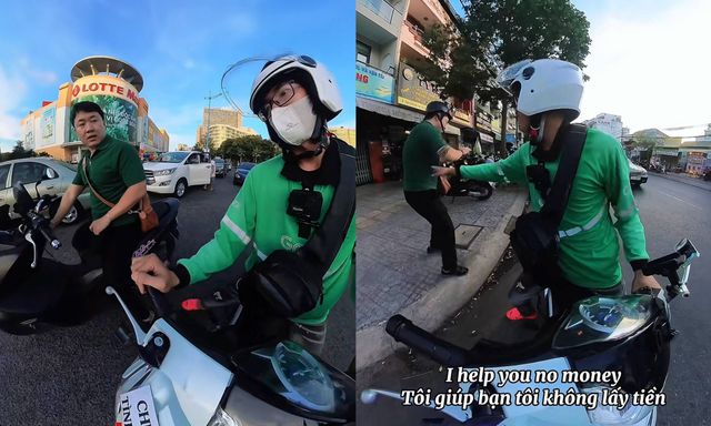 Khách Trung Quốc hư xe giữa TP.HCM được tài xế “Chuyến xe tình thương” kè giúp tới tận tiệm sửa, không lấy một đồng tiền công