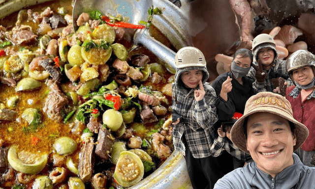 Cảnh tượng hàng chục người xếp hàng chờ mua“ vếch bò”, mỗi ngày chỉ bán 80 bịch giá 15.000 đồng
