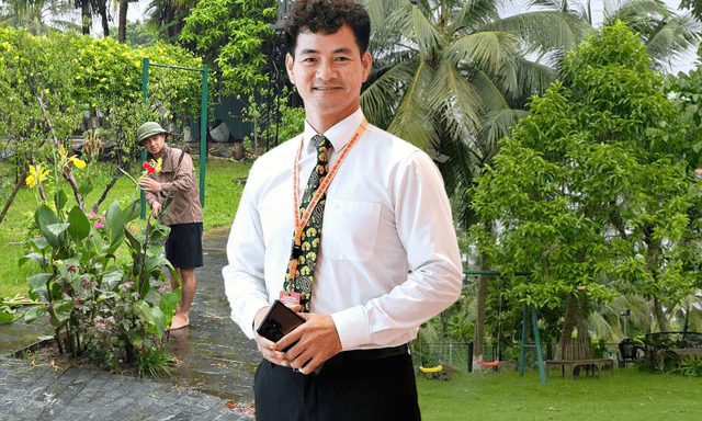 Căn nhà ngoại ô xanh mướt, ngập tràn hoa và cây ăn quả,.. của Cục trưởng Xuân Bắc