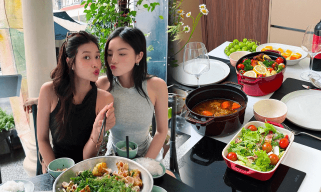 Mâm cơm nhà của Kỳ Duyên - Thiên Ân 