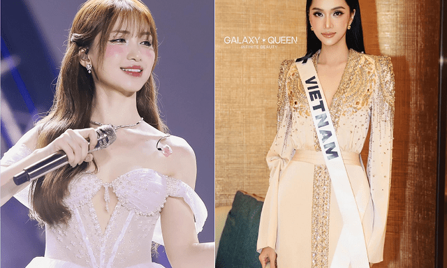 Hòa Minzy và Hoa hậu Hương Giang: 