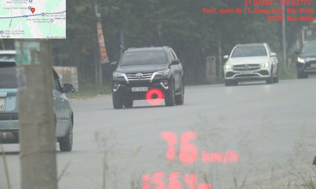 122 chủ xe vi phạm lỗi chạy quá tốc độ có biển số sau nhanh chóng nộp phạt nguội theo Nghị định 168