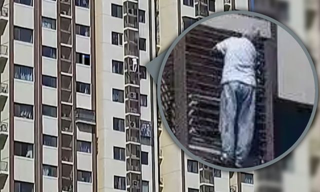 Mắc kẹt trong phòng, cụ bà 89 tuổi “đu tường” từ tầng 27 gây bão mạng