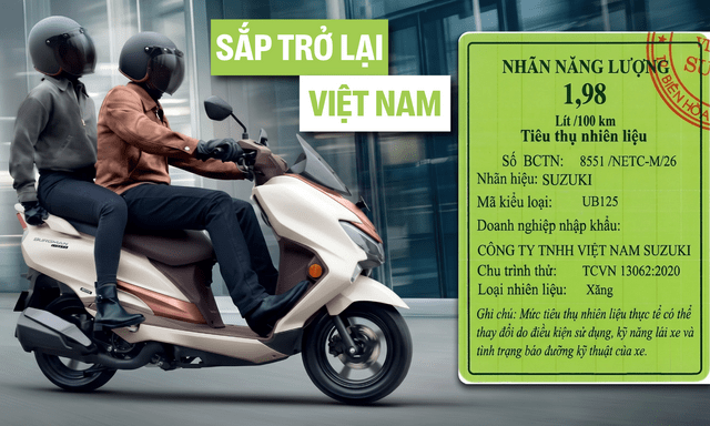 Xe tay ga Suzuki Burgman Street lộ thông số tại Việt Nam, tiết kiệm hơn Honda Lead