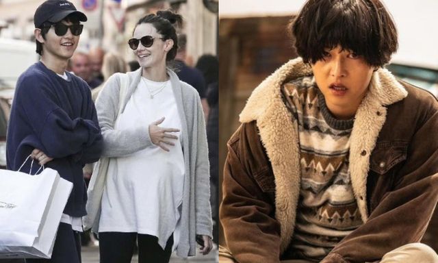 Song Joong Ki gây ngán ngẩm khi hở tí lại lôi vợ con ra PR phim mới