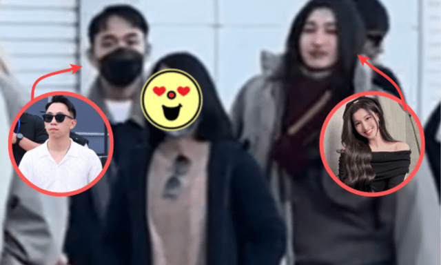 Phương Nhi và thiếu gia Vingroup lần đầu bị bắt gặp sau lễ ăn hỏi, thái độ khi tia thấy camera gây chú ý 