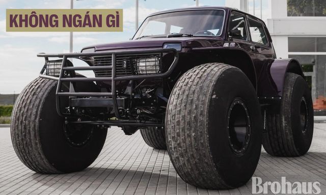 Anh em chơi Lada Niva tại Việt Nam có thể tham khảo bản 'chân voi' chất chơi này: Máy bé hạt tiêu nhưng cày bùn, lội nước như chơi
