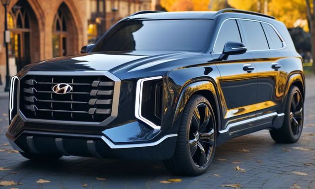 Hyundai Palisade thế hệ mới lần đầu lộ diện: Thiết kế hình hộp như Santa Fe, dự kiến ra mắt năm sau