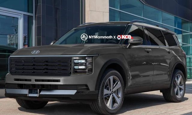 Hyundai Palisade thế hệ mới lần đầu lộ nội thất: Rộng hơn, màn hình cong, vô lăng giống Land Rover