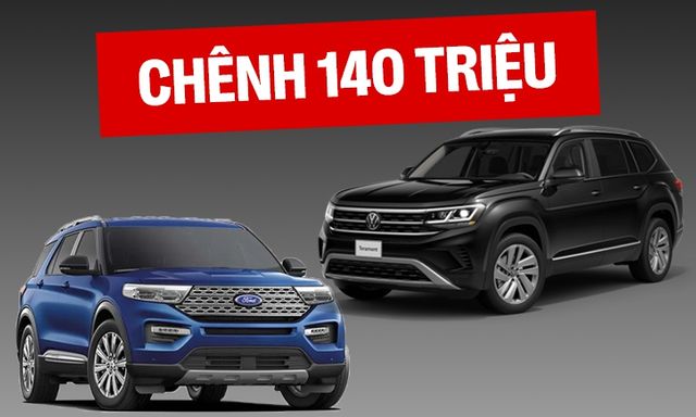 Chọn VW Teramont 'full option' vừa ra mắt hay tiết kiệm 140 triệu lấy Ford Explorer, bảng so sánh này sẽ cho bạn lời giải