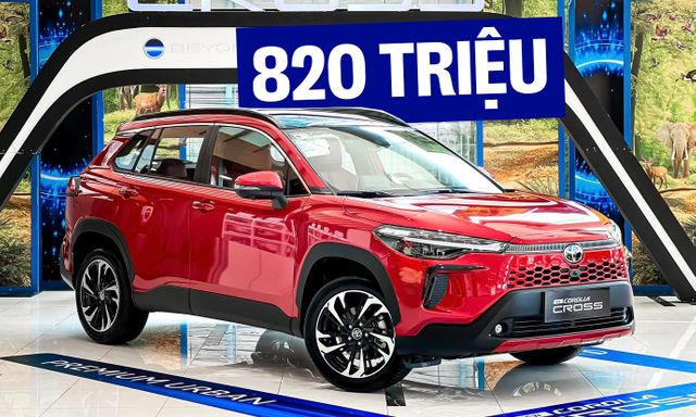 Toyota Corolla Cross 2024 giá từ 820 triệu tại Việt Nam: Màn hình to, phanh điện tử, 'đồ chơi' hiện đại không kém xe Hàn