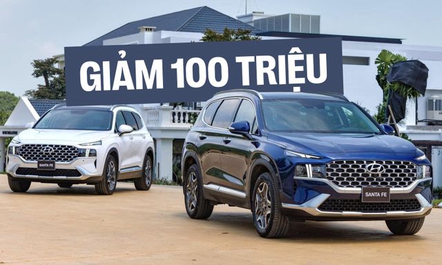 Loạt xe Hyundai giảm giá niêm yết, khách Việt tiết kiệm hơn trăm triệu tiền lăn bánh: Santa Fe giảm mạnh nhất, Custin rẻ gần ngang Innova Cross