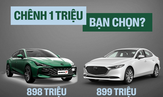 Chọn MG7 bản giữa hay Mazda 6 bản cao: Giá chênh 1 triệu, động cơ khỏe hơn nhưng MG7 không có ADAS