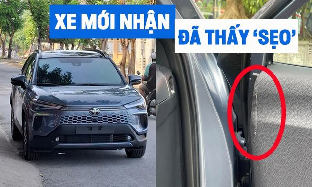 Phát hiện Toyota Corolla Cross bị rách ở cửa, chủ xe tại Thanh Hóa nghi sales giấu lỗi khiến xe không được bảo hành