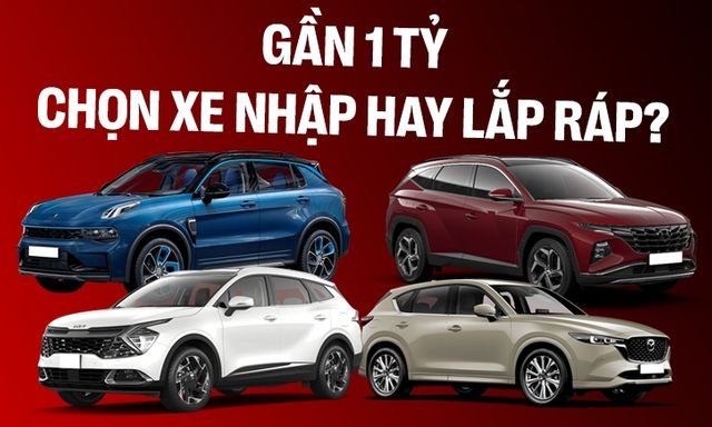 Gần 1 tỷ đồng, chọn Lynk & Co 01 hay CX-5, Sportage, Tucson: Xe nhập đấu xe lắp ráp trên từng option