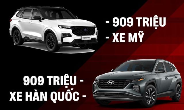 Ford Territory Sport đấu Hyundai Tucson bản dầu với cùng giá 909 triệu đồng: Xe Mỹ hơn tiện nghi, xe Hàn 'ăn' vận hành