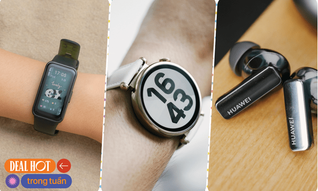 Cuối năm 'săn' Huawei: Smartwatch và tai nghe giảm sâu đón Tết