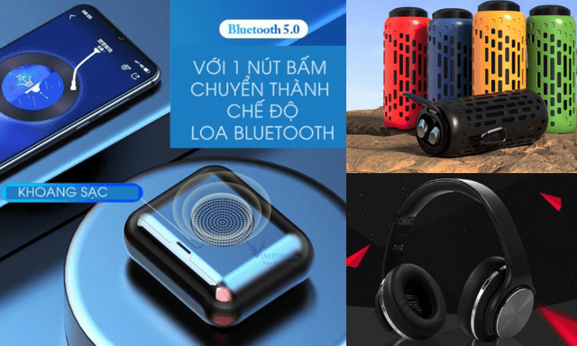 3 tai nghe bluetooth này có thể biến thành loa di động, giá từ 329.000đ, có loại còn nghe được FM độc lập