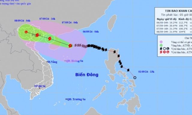 Tin bão số 3 mới nhất: Cách Quảng Ninh 600km, ngày mai đổ bộ vào đất liền