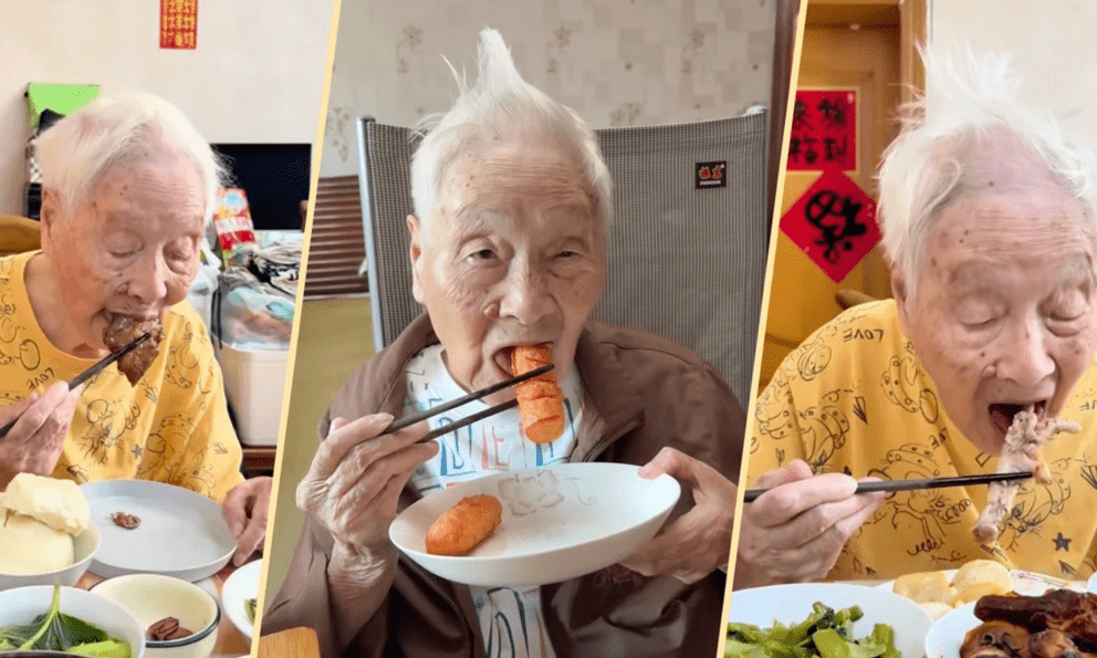 Cụ bà 100 tuổi gây sốt MXH: Không răng vẫn mê trà sữa, coca cola và bí quyết sống thọ khiến giới trẻ giật mình