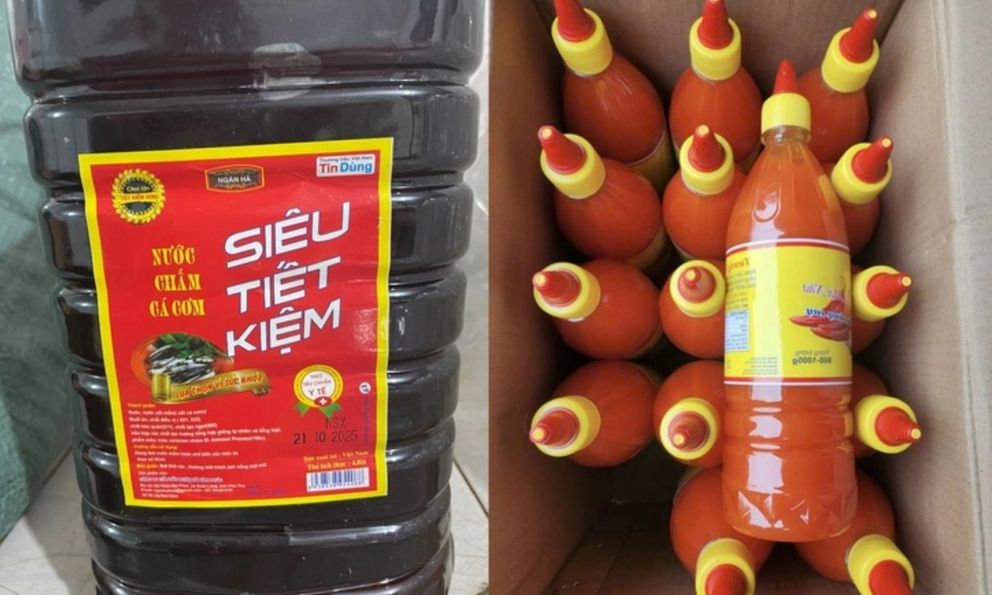 Bắt Giám đốc công ty sản xuất, thu giữ tại hiện trường 2.392 sản phẩm tương ớt, nước chấm giả