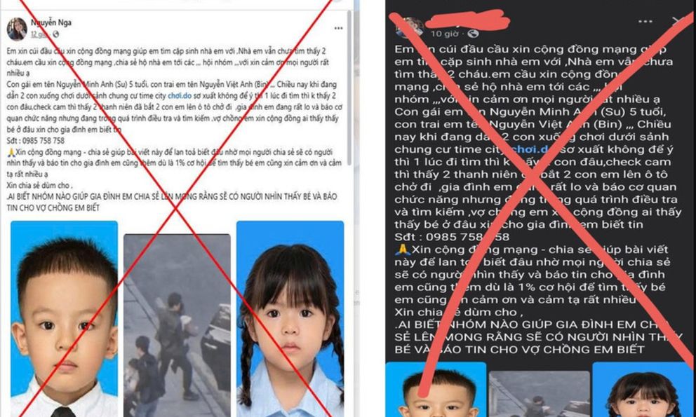 Công an Hà Nội thông tin chính thức về vụ nghi bắt cóc 2 trẻ em tại Times City