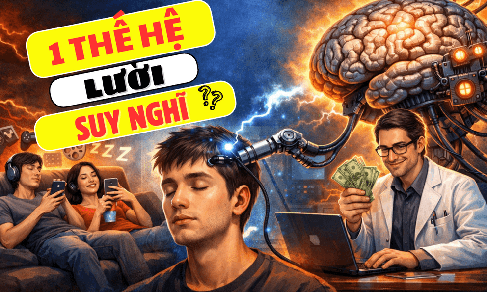 Phó mặc suy nghĩ cho AI, hàng ngàn người trẻ đang “thuê não” dùng, để máy móc quyết định thay mọi việc