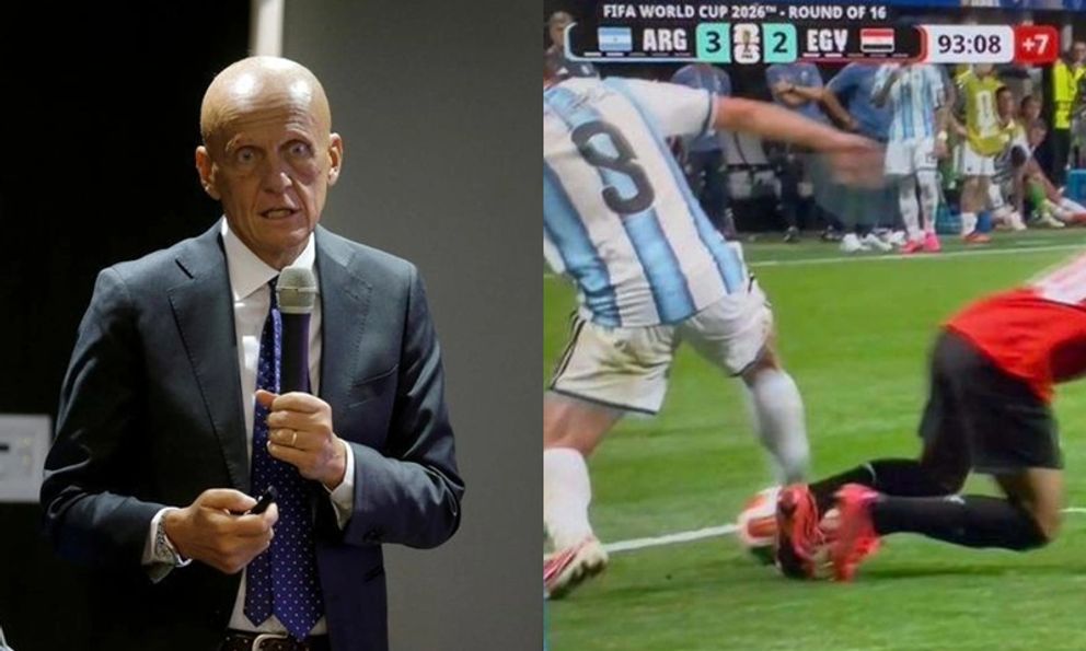 Trưởng ban trọng tài FIFA thông báo về kết quả bàn thắng của Argentina ghi vào lưới Ai Cập