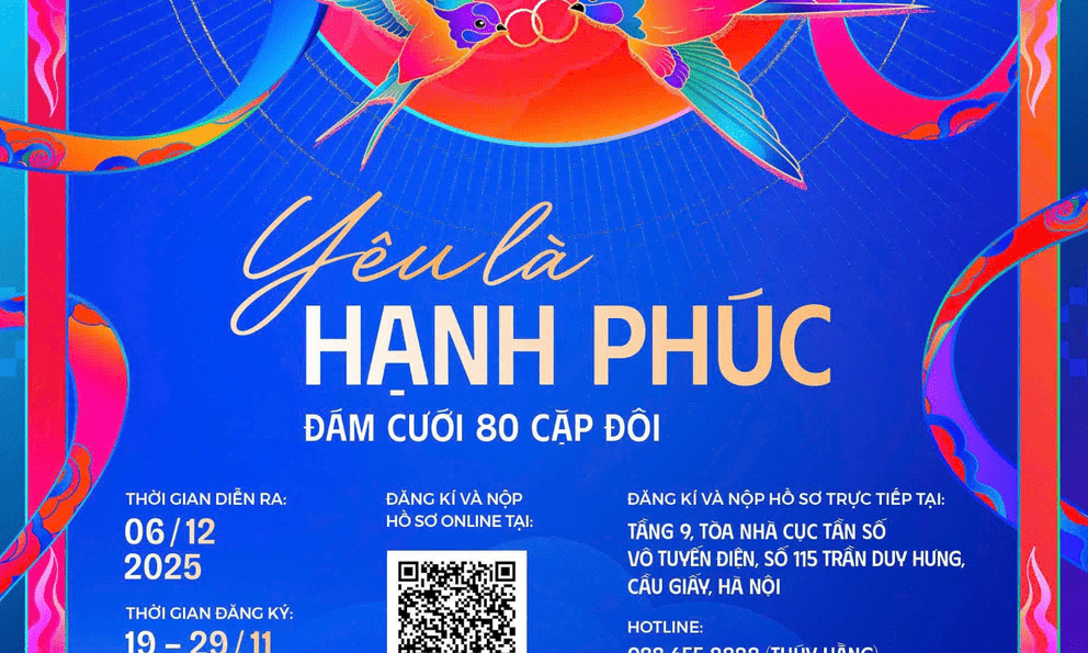 Khoảnh khắc ấn tượng tại Vietnam Happy Fest 2025: 80 cặp đôi cùng đánh dấu hành trình yêu tại ‘Ngày hội chung đôi - Yêu là hạnh phúc'