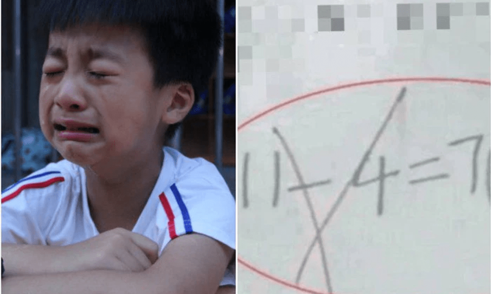 Con làm phép tính “11 - 4 = 7” bị cô giáo gạch đỏ, mẹ tưởng cô chấm sai, bức xúc chất vấn và cái kết ngỡ ngàng