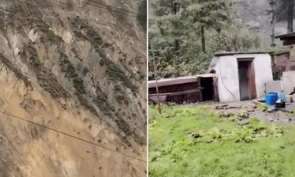 Thảm họa mới tại Nepal: Kinh hoàng cảnh sườn núi đổ sập xuống sông chỉ trong 6 giây