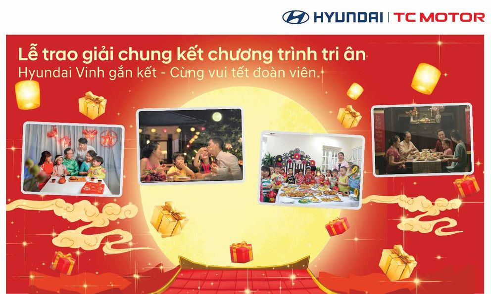 Khép lại chương trình tri ân 'Hyundai Vinh gắn kết - Cùng vui Tết Đoàn viên'