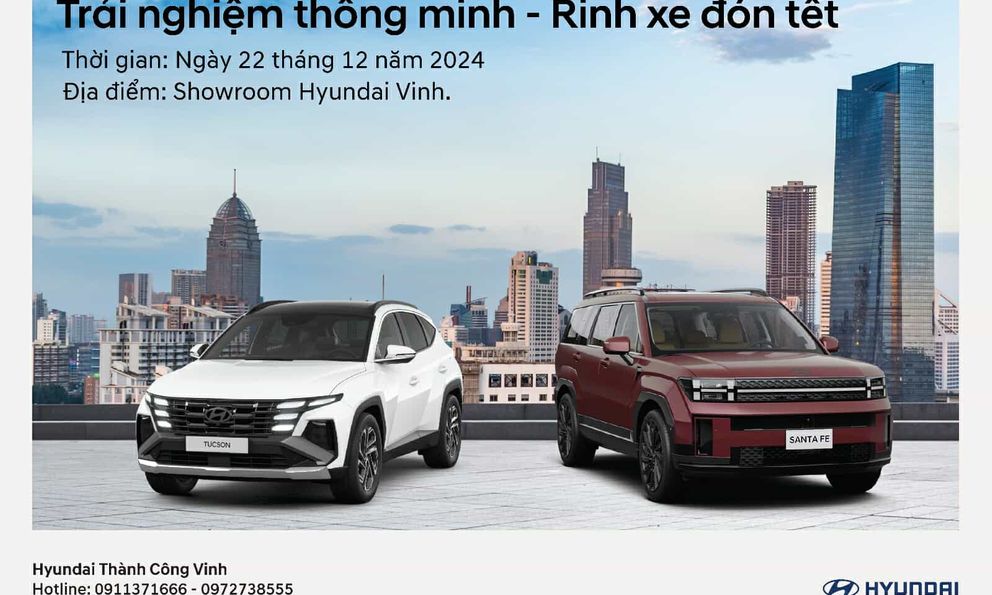 Hyundai Vinh tổ chức sự kiện lái thử 'Trải nghiệm thông minh - Rinh xe đón Tết'