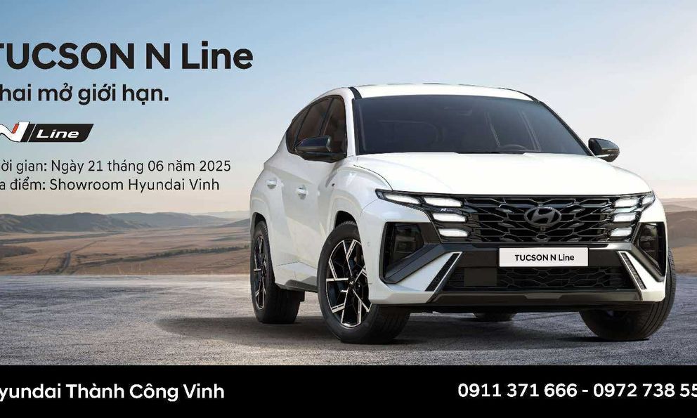 Hyundai Vinh tổ chức lễ ra mắt Tucson N-Line – Siêu phẩm SUV đậm chất thể thao, sẵn sàng bứt phá