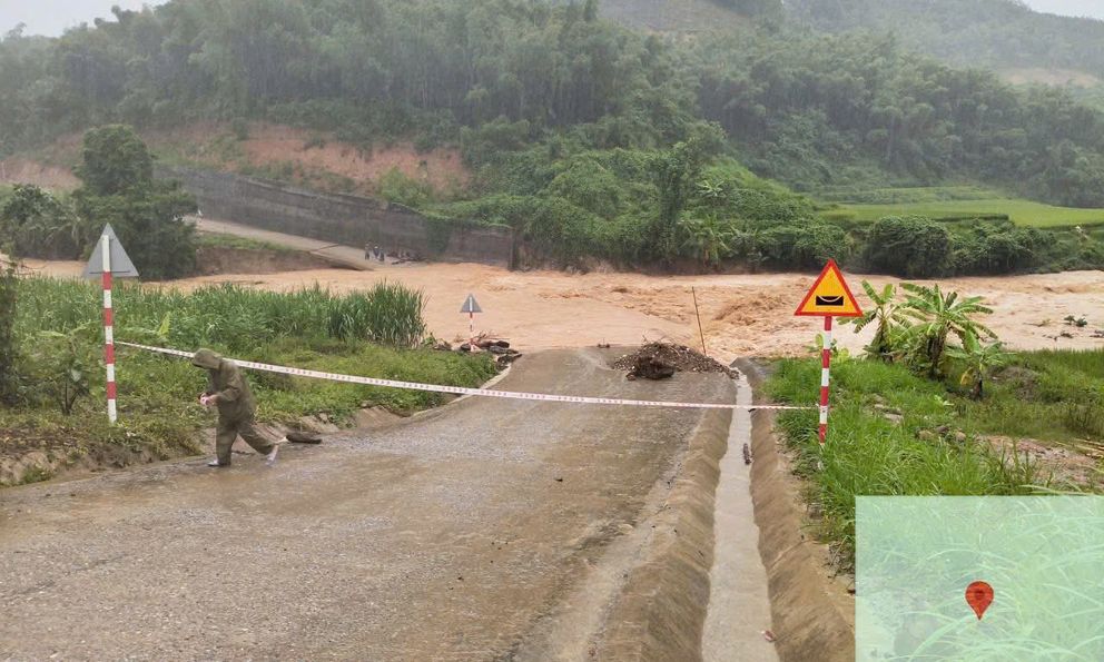 Mưa bão gây ngập lụt, chia cắt và cô lập nhiều khu vực ở Thanh Hóa