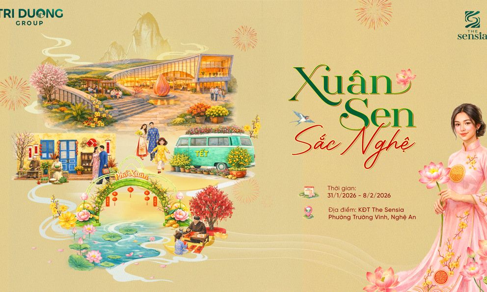 Từ 31/1 đến 8/2, người Nghệ chuẩn bị trải nghiệm chuỗi sự kiện Tết tại The Sensia