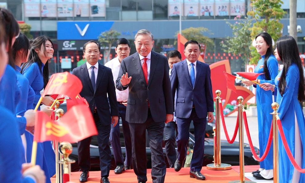 Tổng Bí thư, Chủ tịch nước Tô Lâm và các đại biểu dự Lễ kỷ niệm 120 năm Ngày sinh Tổng Bí thư Hà Huy Tập