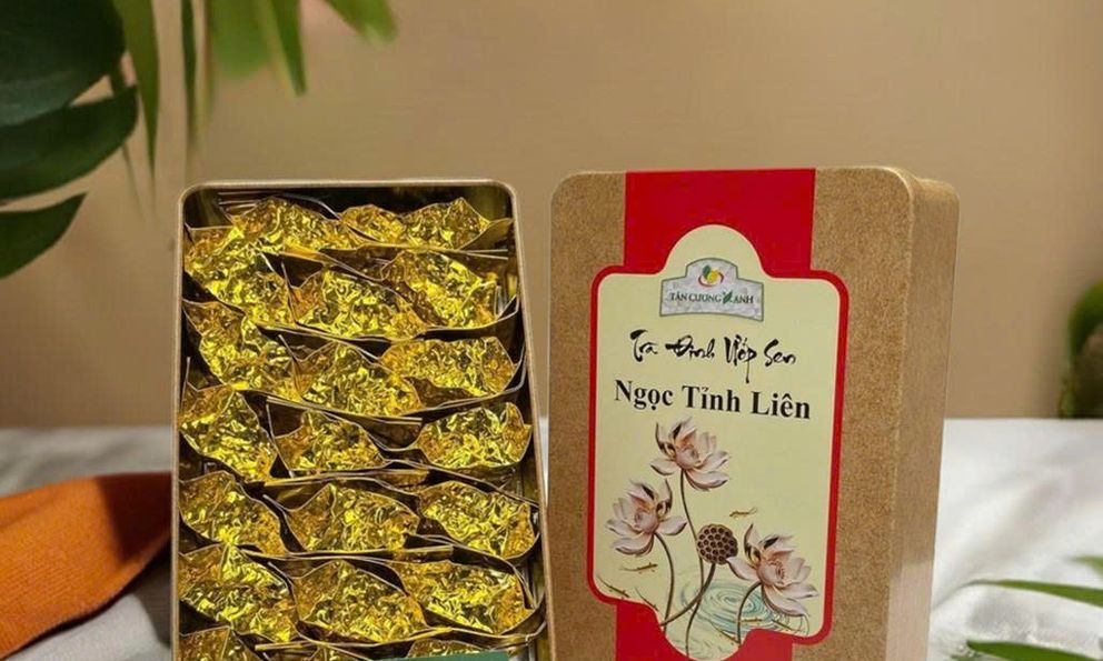 Trà sen Ngọc Tỉnh Liên - Tuyệt phẩm kết tinh từ trà Đinh Tân Cương và Sen Tây Hồ