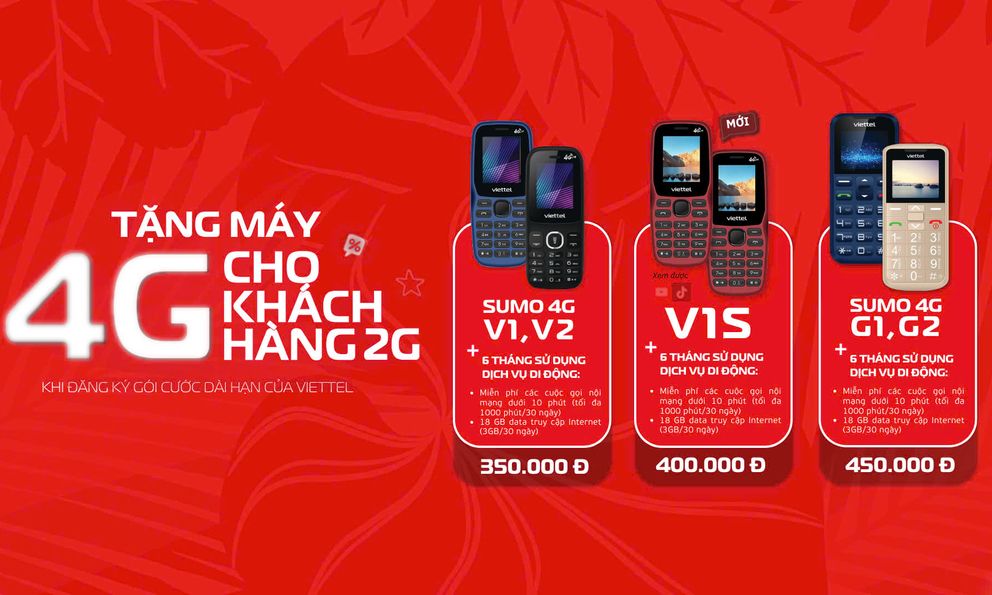 Viettel tặng điện thoại 4G miễn phí cho khách hàng