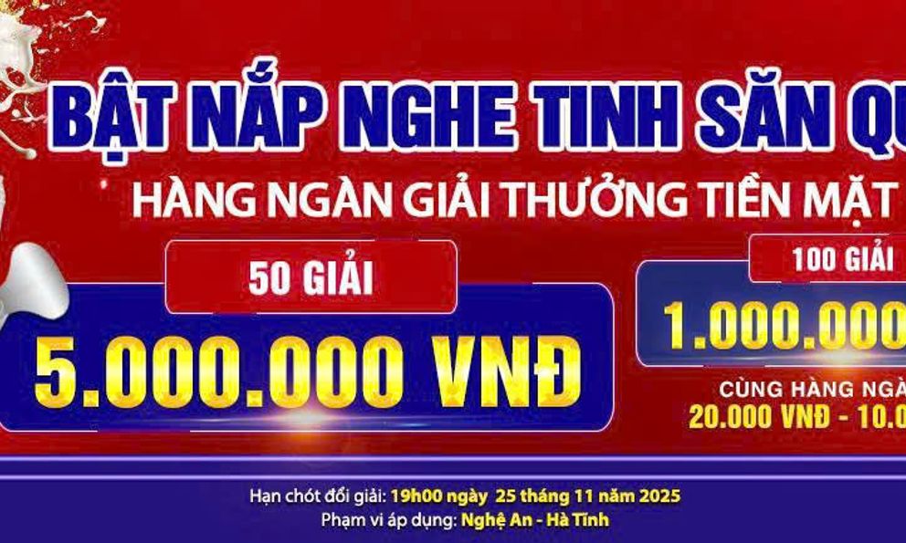 Chương trình “Bật nắp NGHE TINH – Trúng ngàn quà tặng” sôi động tại Nghệ Tĩnh: Khách hàng hào hứng săn quà tặng hấp dẫn