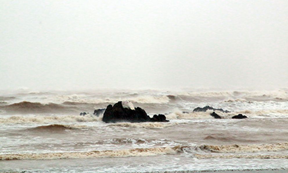 Hình ảnh nơi dự báo là cửa ngõ bão số 5 đổ bộ vào Nghệ An