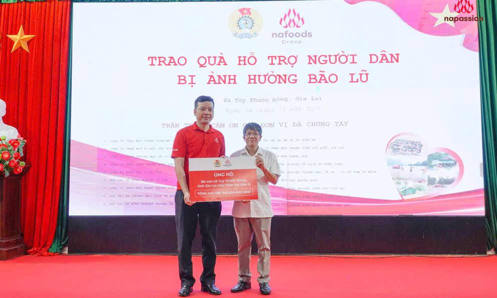 Nafoods Group tiếp sức cùng đồng bào vượt qua thiên tai