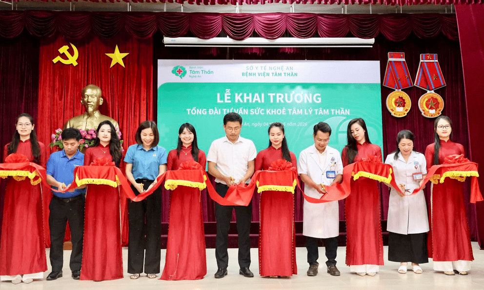Khai trương tổng đài tư vấn sức khoẻ tâm lý, tâm thần ở Nghệ An
