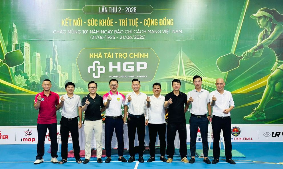 Gần 200 VĐV tham dự giải Pickleball Báo chí Nghệ An lần thứ 2 tranh Cúp Hoàng Gia Phát