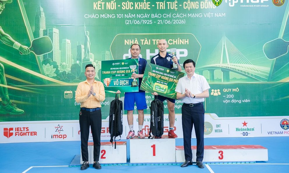 Giải Pickleball Báo Chí Nghệ An lần thứ 2: Lan toả giá trị nhân văn