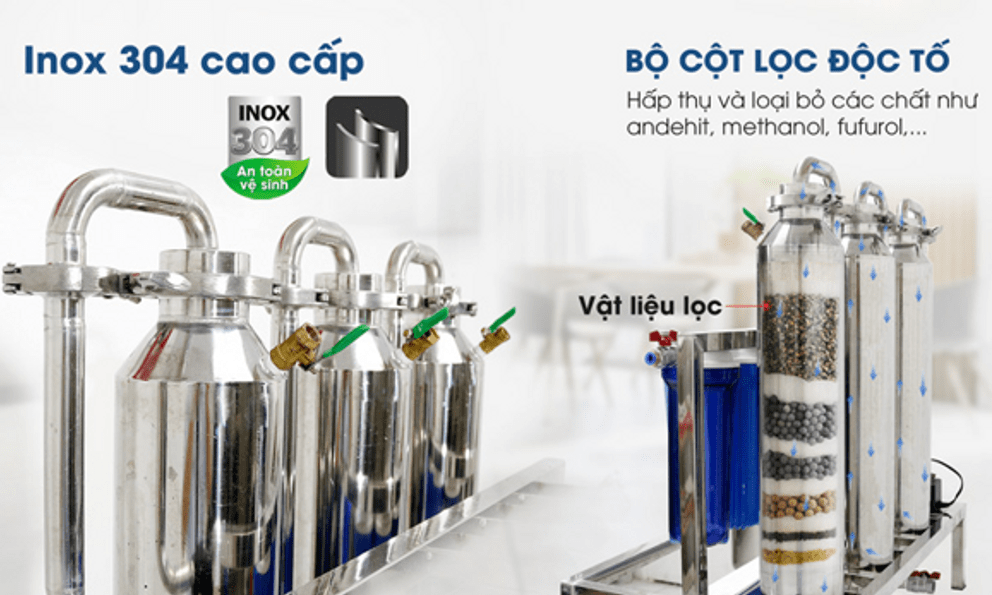 Thủ tục đơn giản hóa chứng nhận an toàn cho cơ sở sản xuất nhờ máy lọc rượu đạt chuẩn