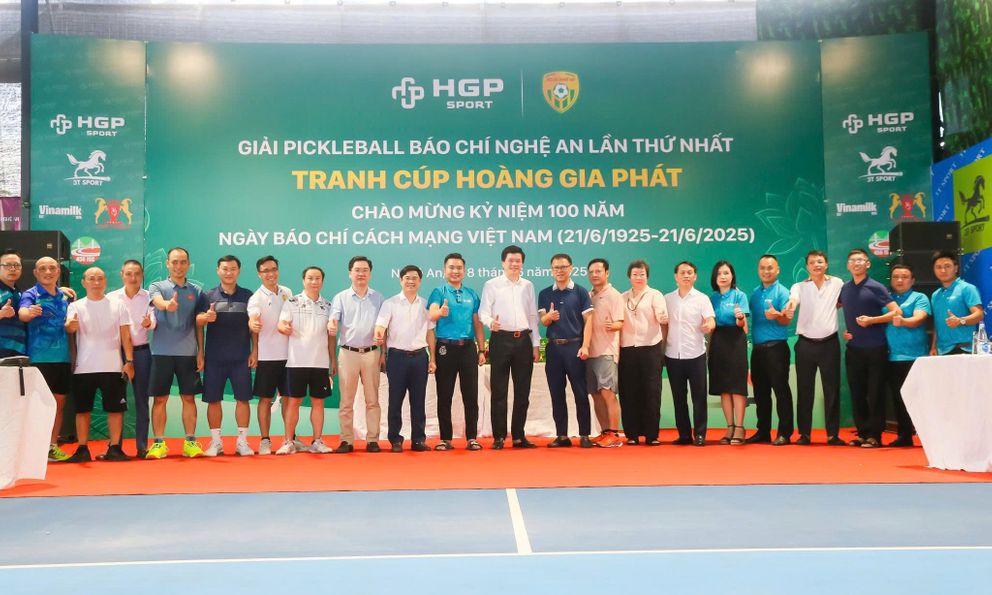 Khai mạc giải Pickleball Báo chí Nghệ An lần thứ nhất 